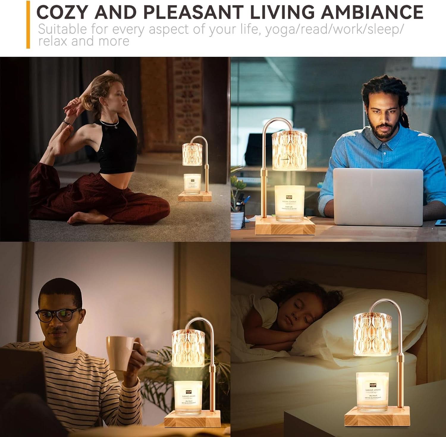 Candle Warmer Lamp Dimmable With Programmable Timer-3