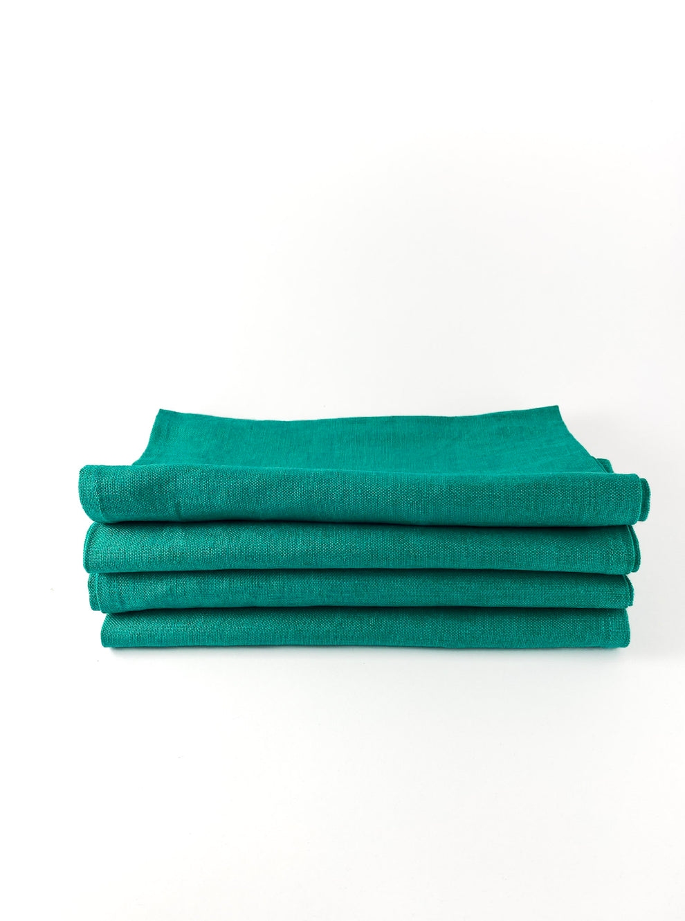 Forest Green Linen Napkin Set-1