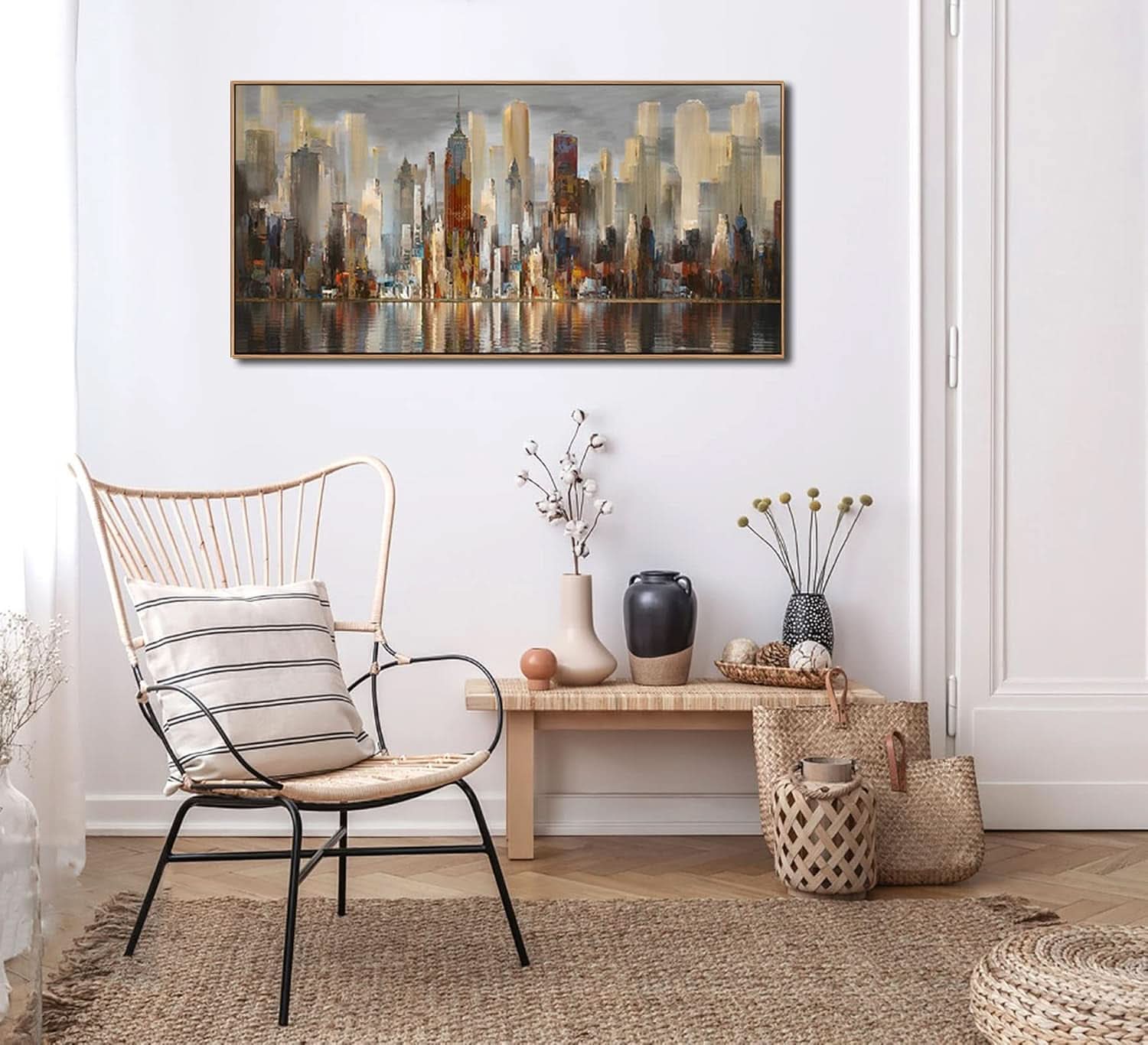 New York Cityscape Ultra High Definition Canvas Art 24x48-3