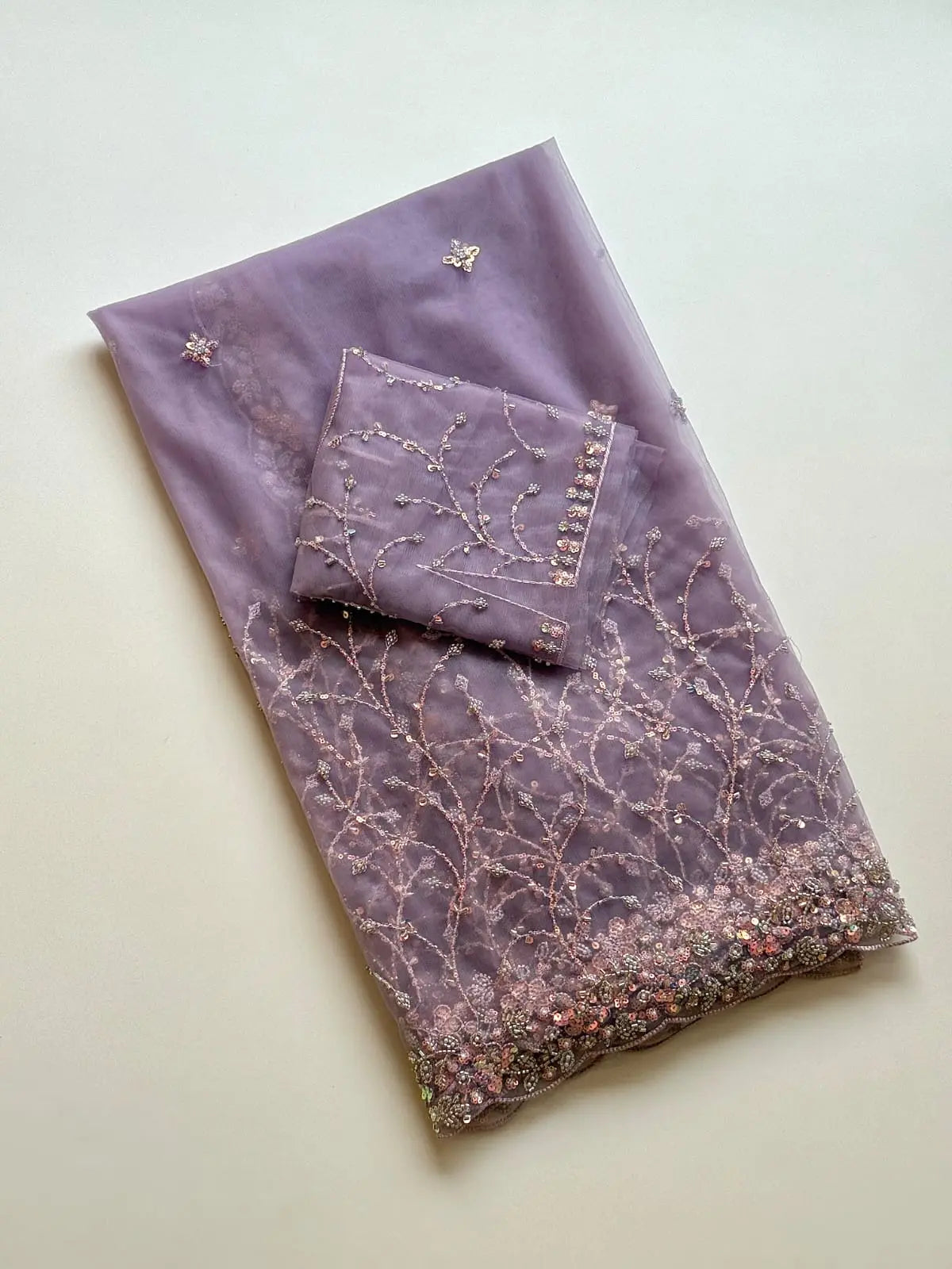 Sharbate-ae-mohobbat Soft Net Saree Ganpati