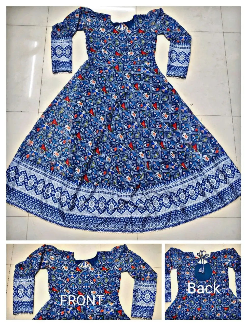 Stylish Fancy Trendy Printed Georgette Gown For Women For Party Wedding Festival Functions 19198