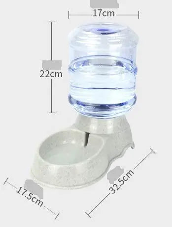 Automatic Pet Water Food Dispenser 3.5L Large Capacity Self-Dispensing Gravity Feeder Water Cat Feeding Bowl Drinking Water/Automatic Feeding Pet Supplies, Multicolor 18279