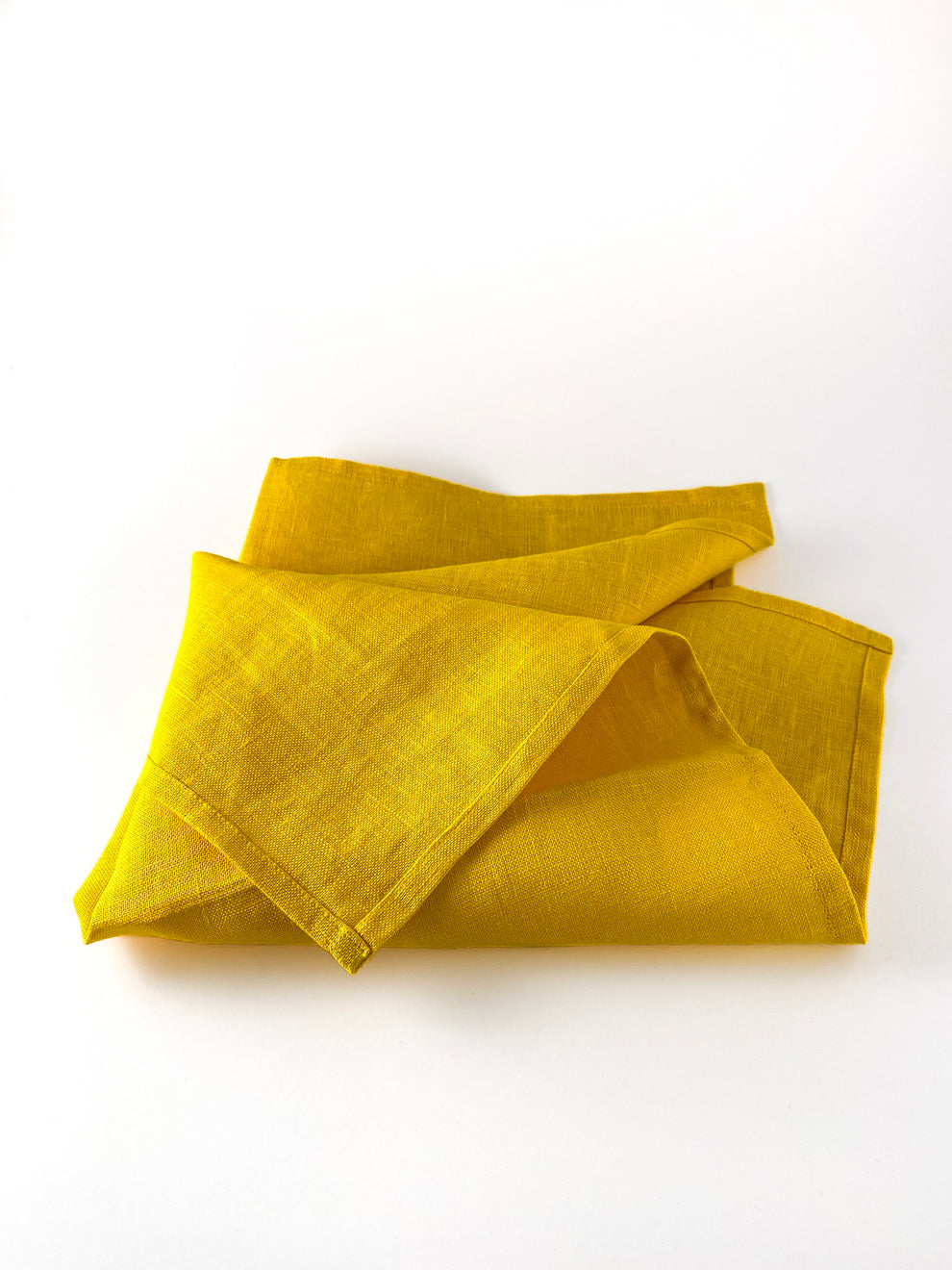 Yellow Linen Napkin Set-1