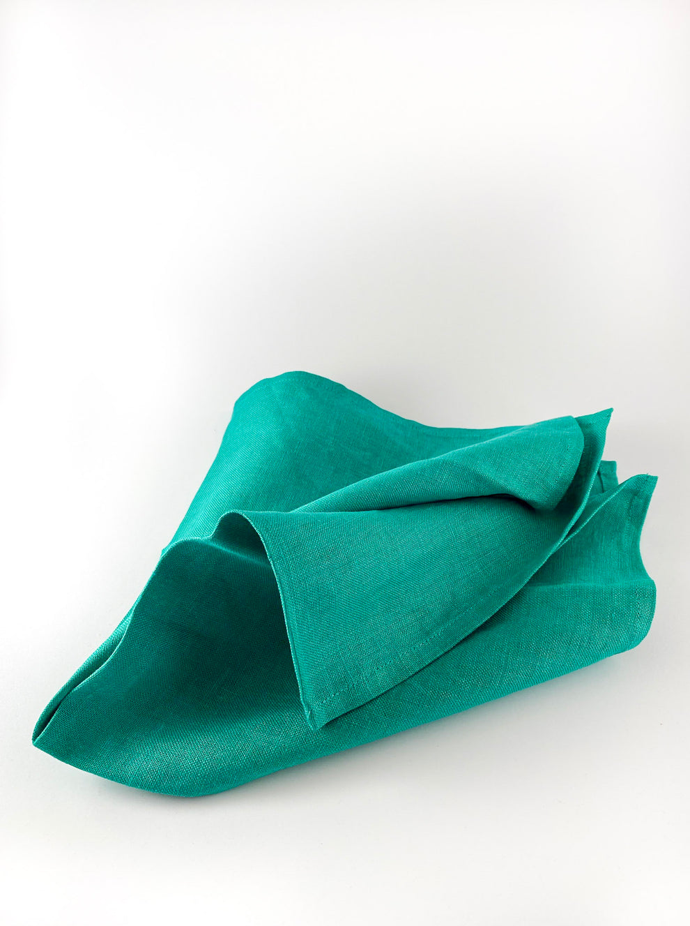Forest Green Linen Napkin Set-2