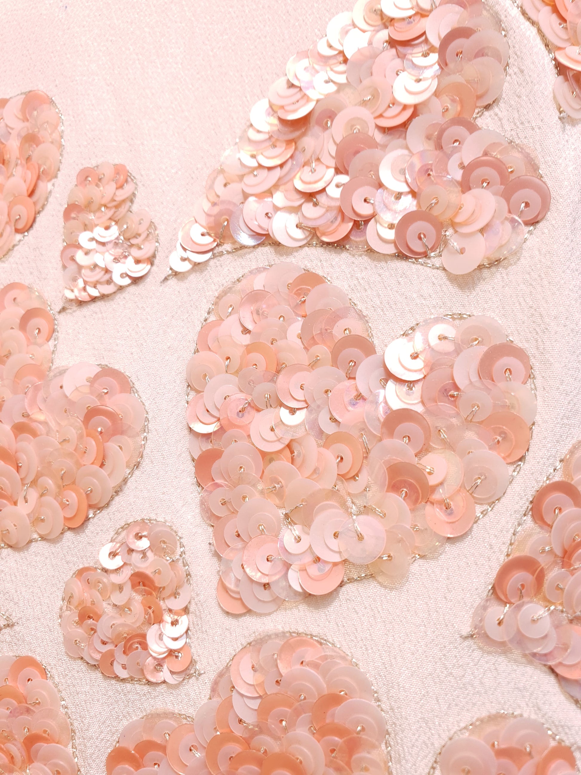 Peach Heart Embroidered Crop Top with Organza Bow-0