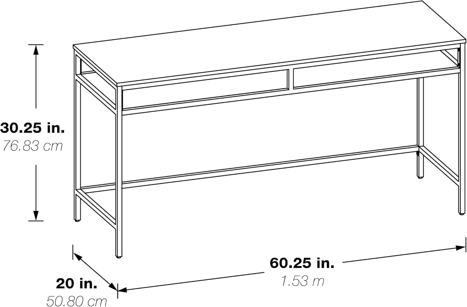 60 Inch Industrial Grade Woodgrain Office Desk Oak Top-2