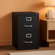 28.38 Inch Vertical Filing Cabinet Lockable Metal For Home Office Use Pre Assembled Letter Size Compatible-0