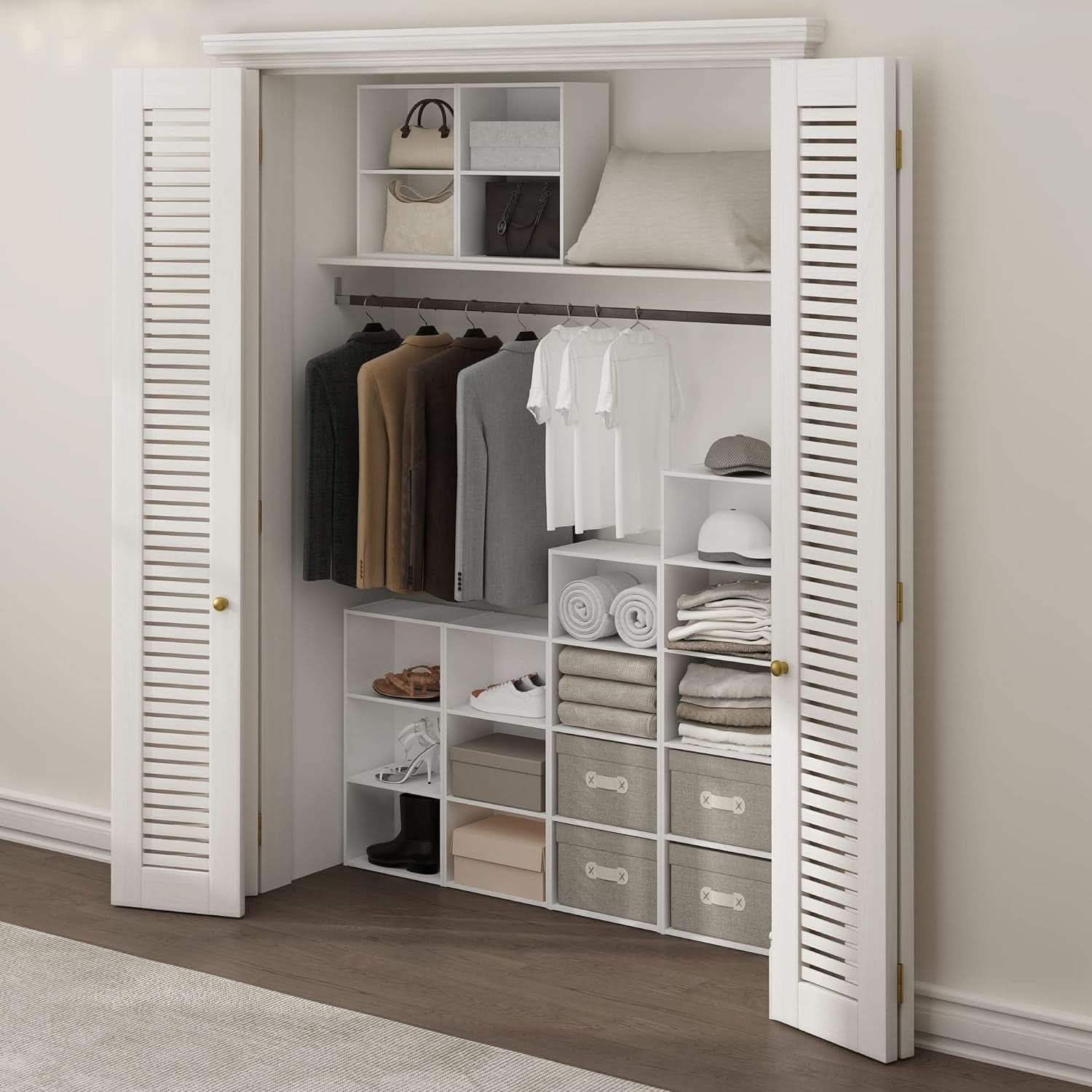 Luder Three Tier Open Shelf Bookcase Bright White Finish-1