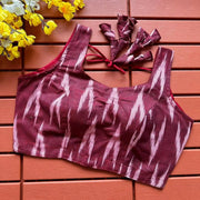 Eshani Ikat Cotton Blouse Yooneck