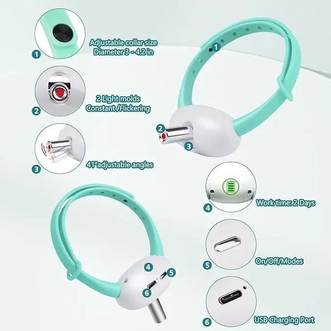 Pet Laser Collar Self Teasing Toy