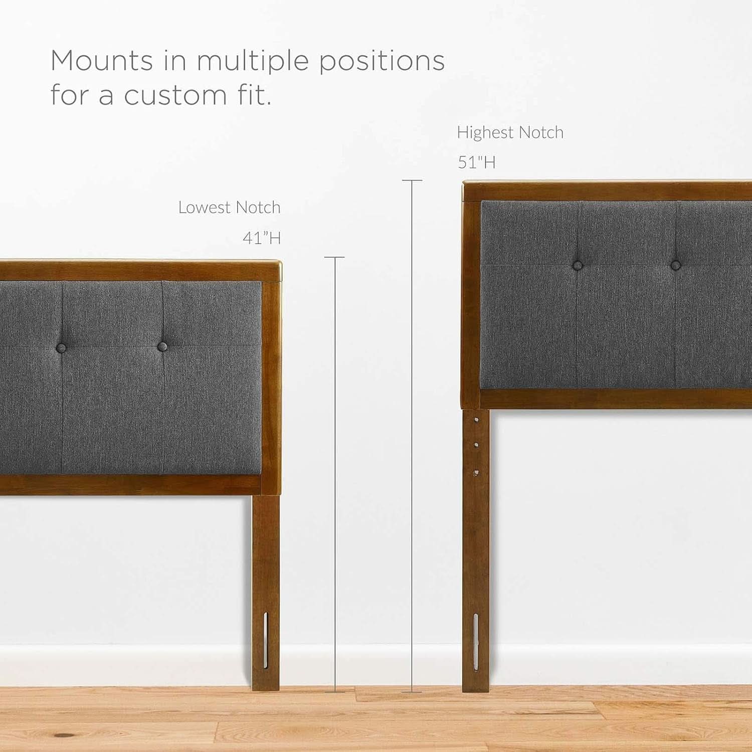 Modern Tufted Queen Headboard with Foam Padding-1