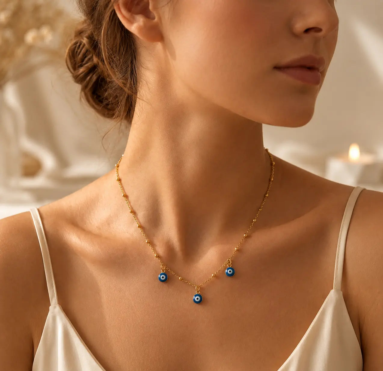 Celestial Evil Eye Charm Necklace Yooneck