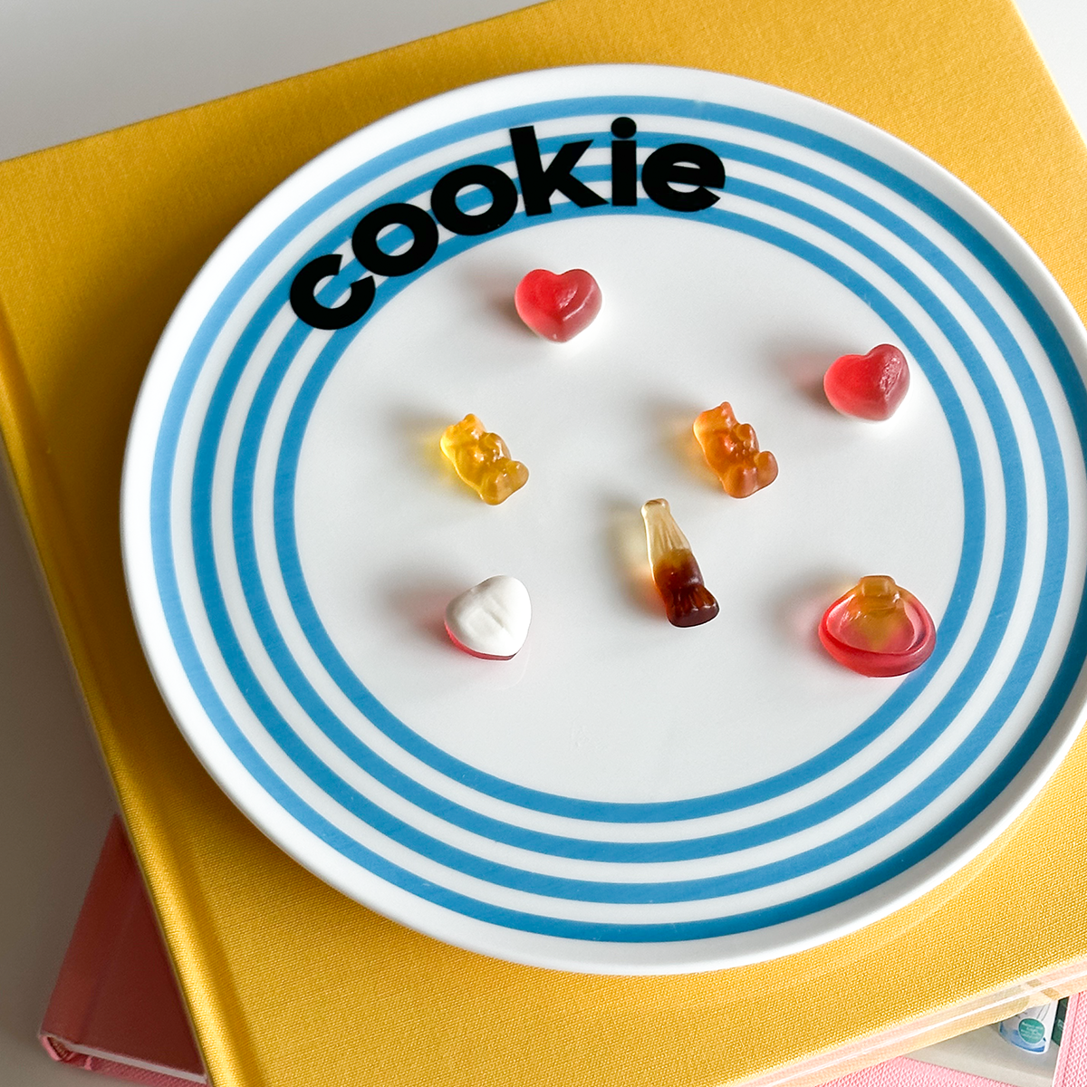 Striped Dessert Plate