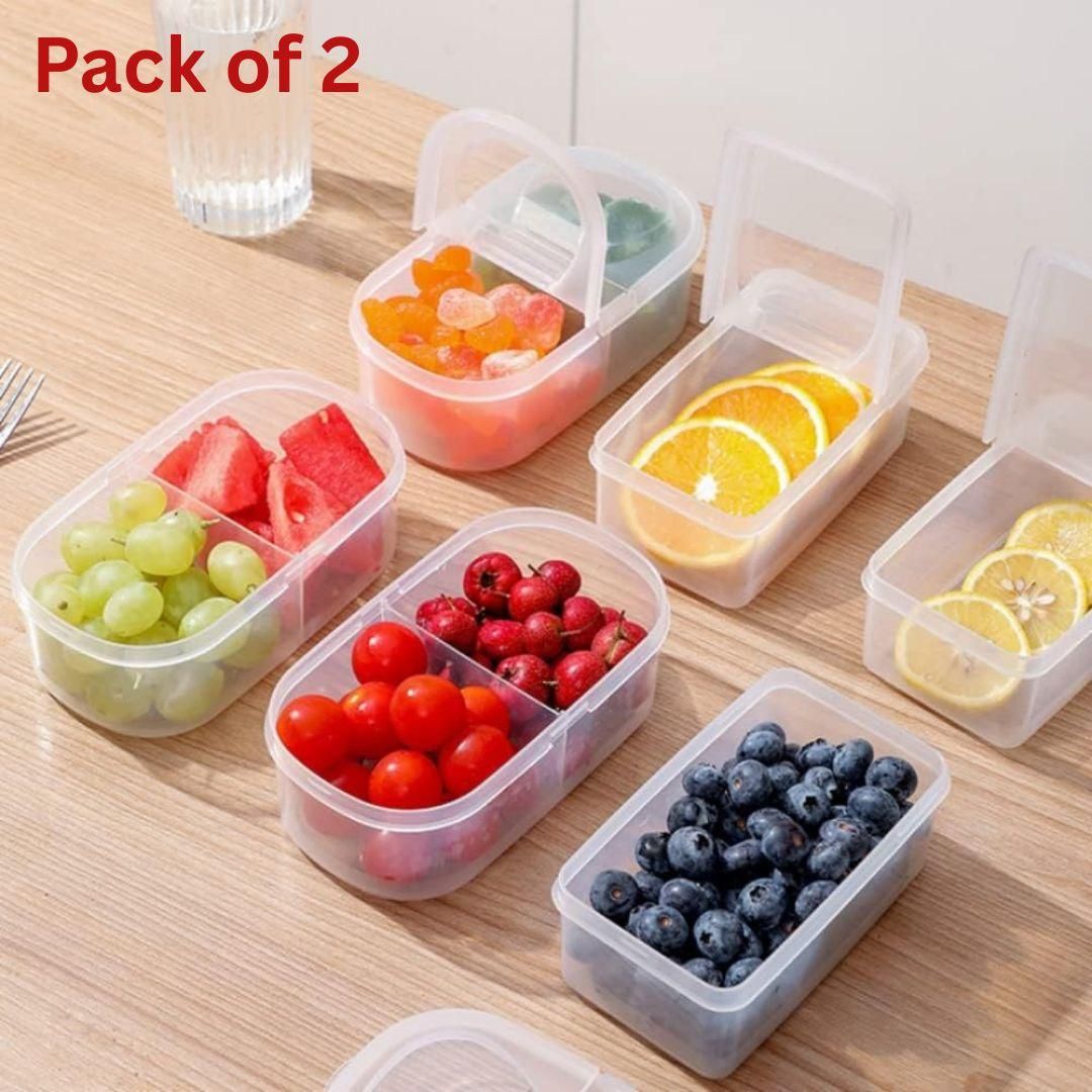 Refrigerator Storage Basket With Lid Spices Storage