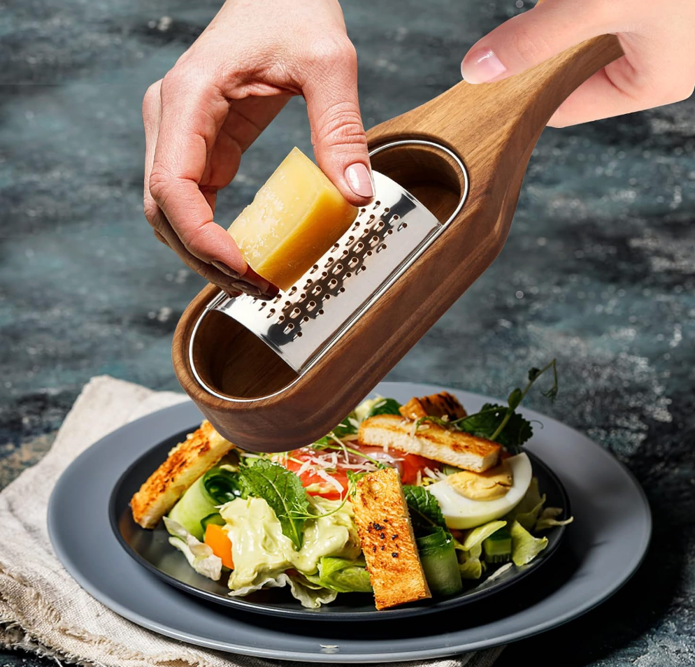 Wood Handle Cheese Grater