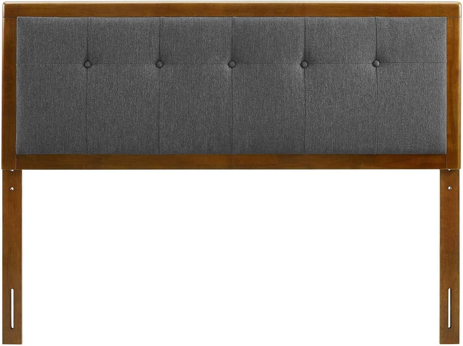 Modern Tufted Queen Headboard with Foam Padding-3