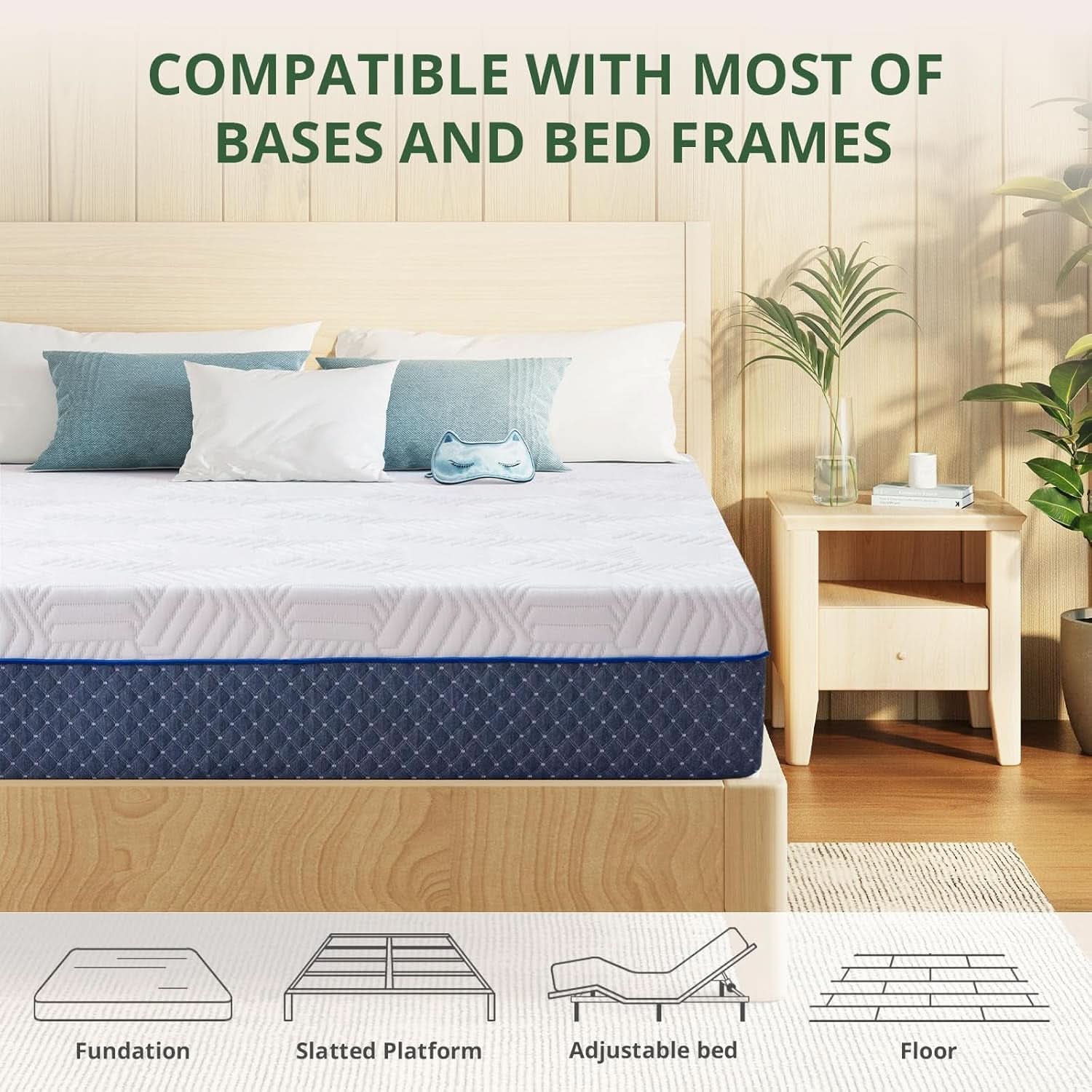 12 Inch King Size Gel Memory Foam Mattress in Box-3