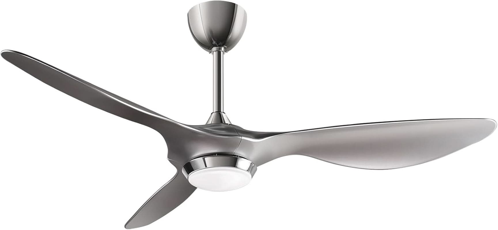 52 Inch Smart WiFi Ceiling Fan With Light And Remote Silver-0