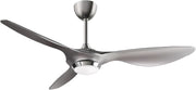 52 Inch Smart WiFi Ceiling Fan With Light And Remote Silver-0