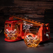 Firetruck Decanter By Premium Barware Gift Elegant Drinkware Collection