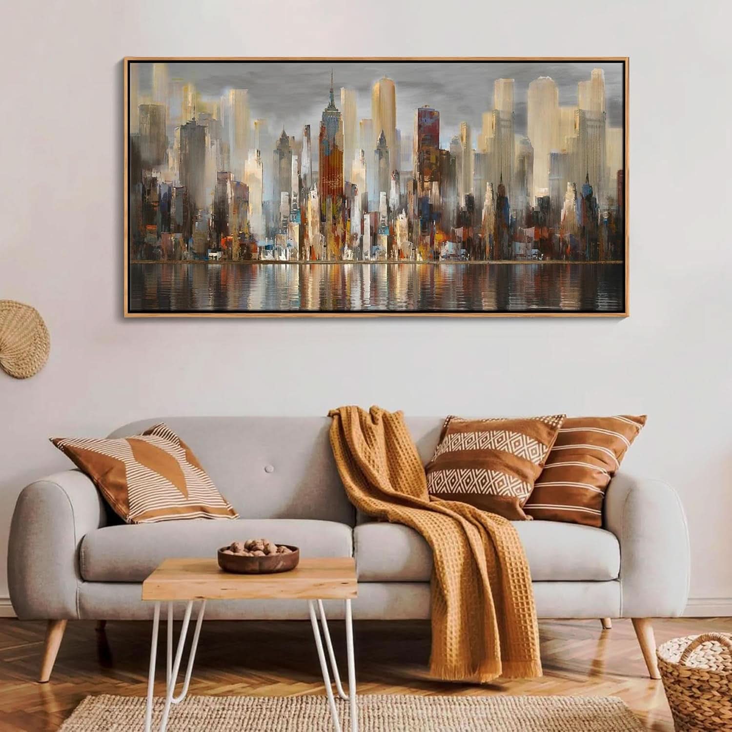 New York Cityscape Ultra High Definition Canvas Art 24x48-1