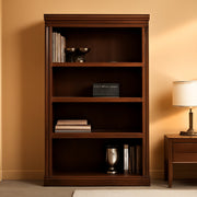 Rich Cherry Finish Heritage Hill Library Bookcase With Adjustable Shelves-0