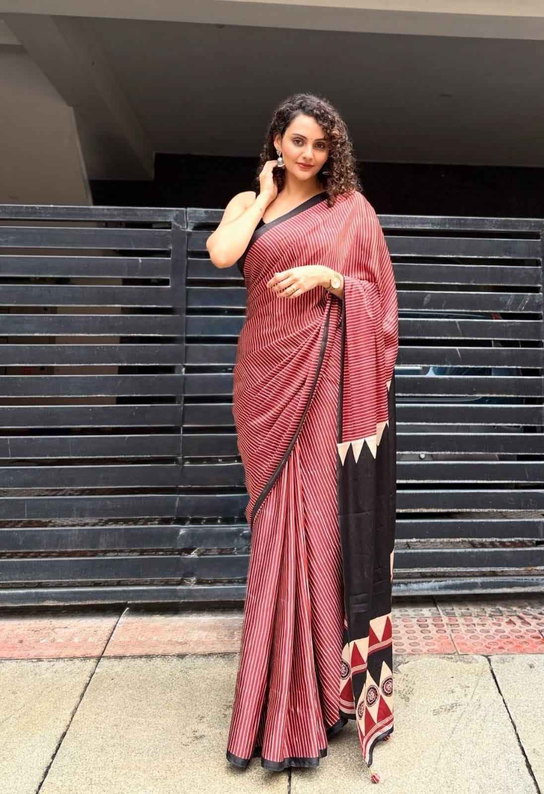 Raktima Rekha Modal Silk Saree Rameshwar