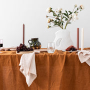 Camel Brown Linen Napkin Set-0