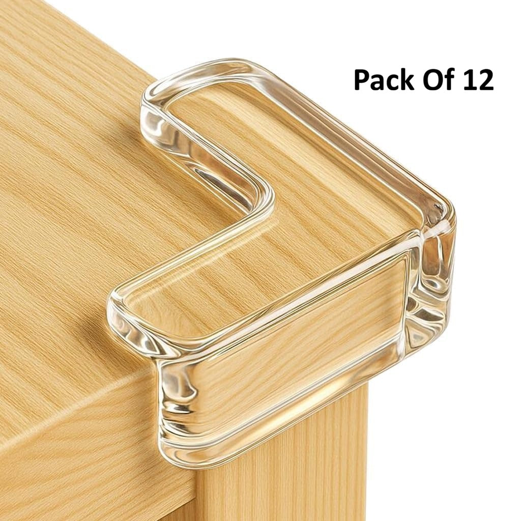 Silicon Corner Protector for Sharp Edges (Pack Of 12)