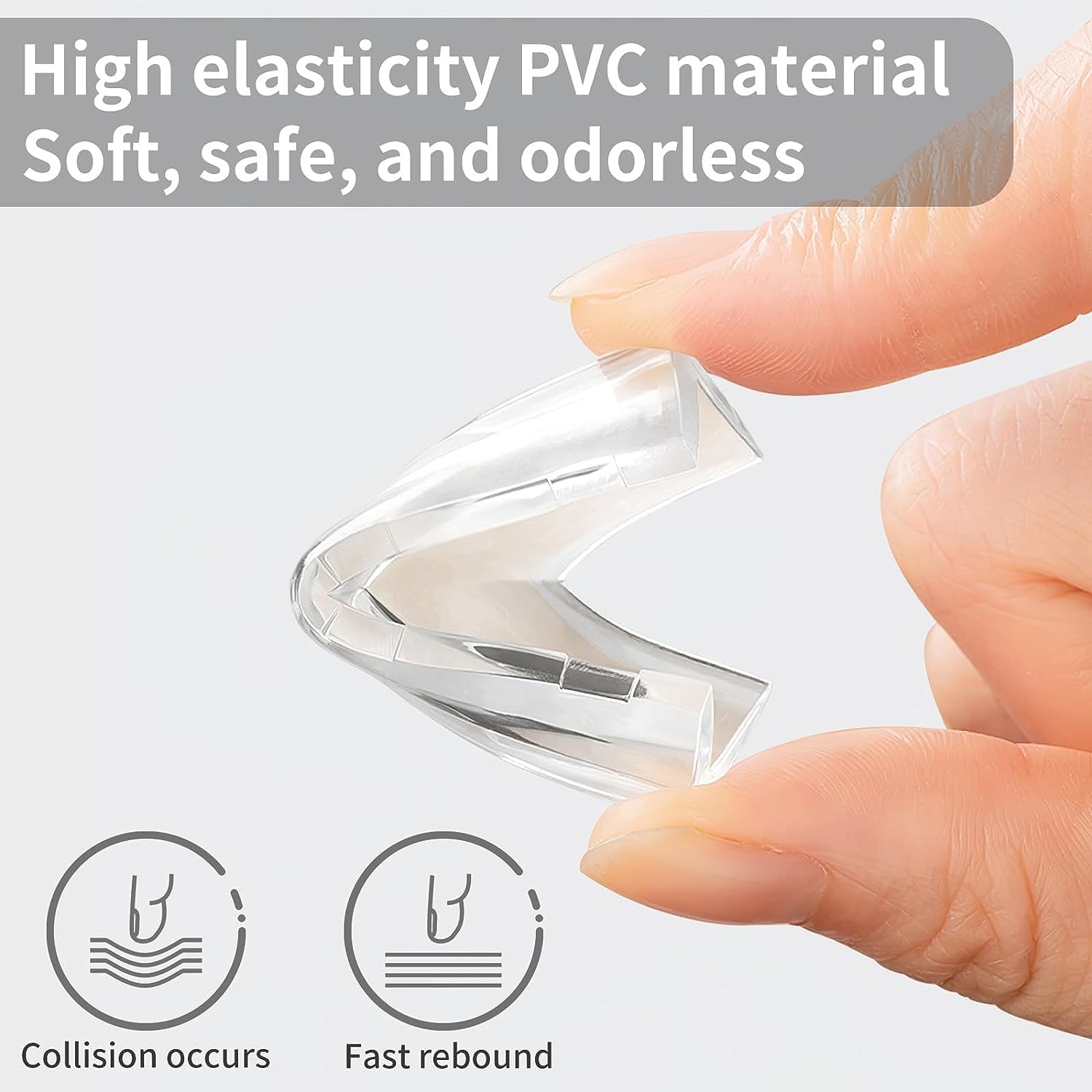Silicon Corner Protector for Sharp Edges (Pack Of 12)