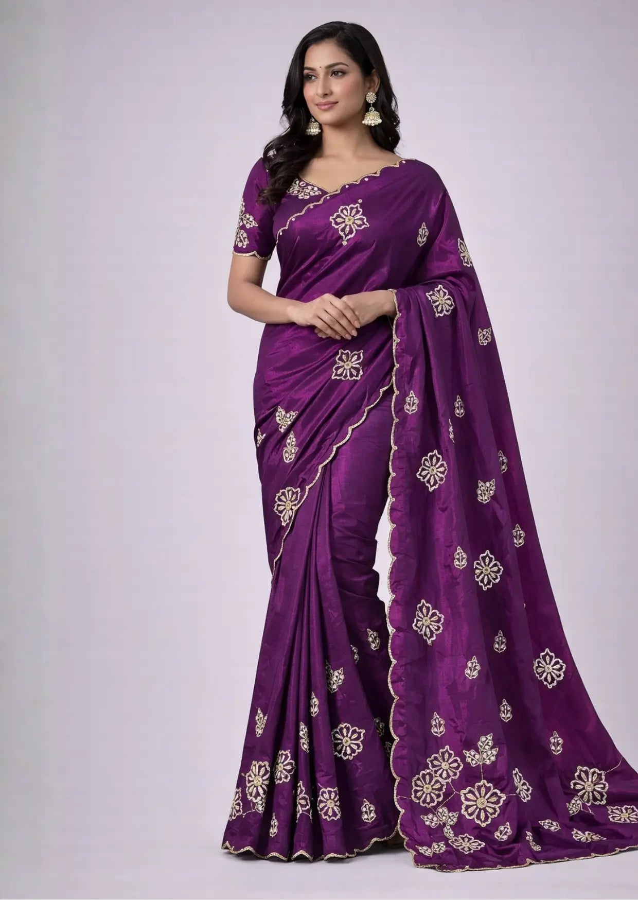 JamuniRoop Khatli Handcrafted Silk Saree Ganpati