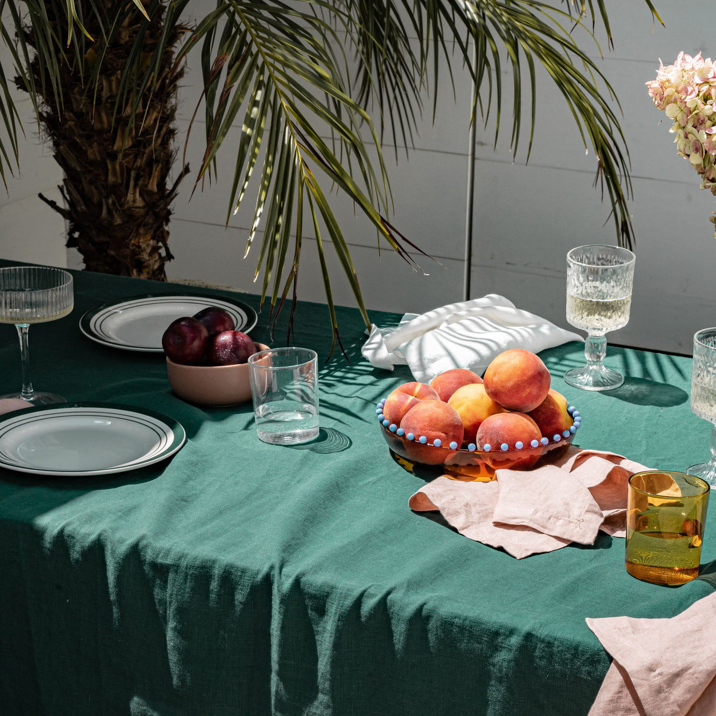 Jade Linen Table Cloth-0