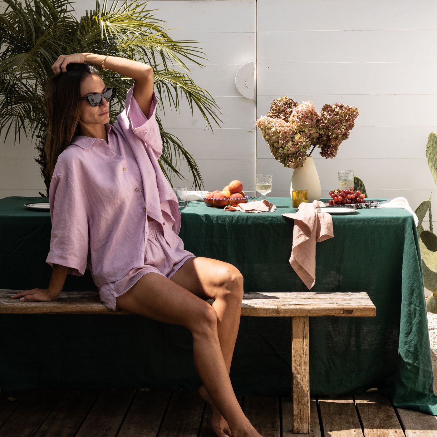Jade Linen Table Cloth-1