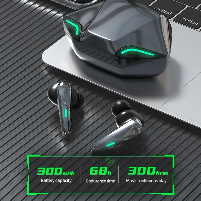 Wireless Bluetooth Gaming Earbuds with Mic – HiFi Sound