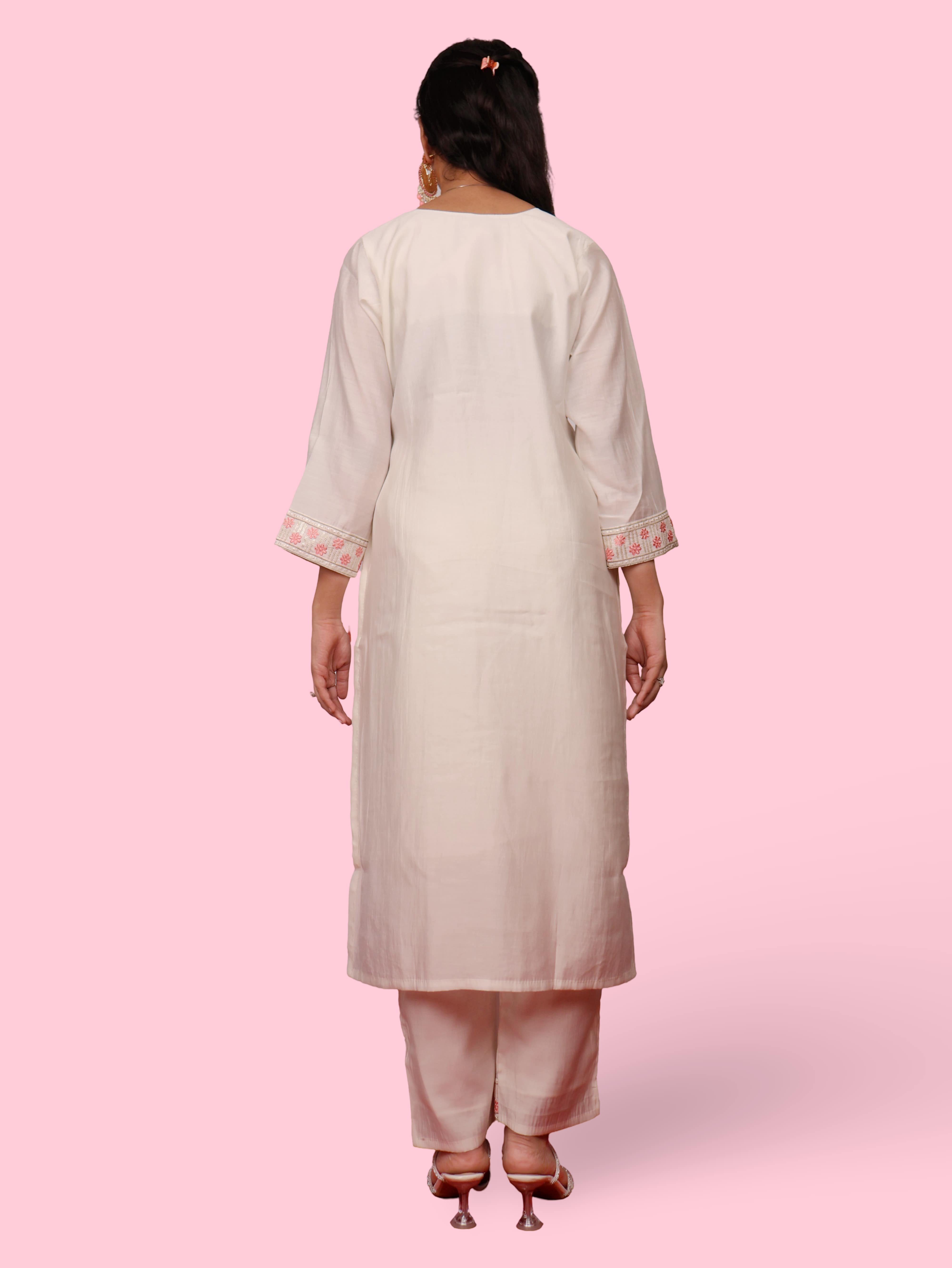 Women's Cotton Rayon Kurta-Pant, and Dupatta Set-2