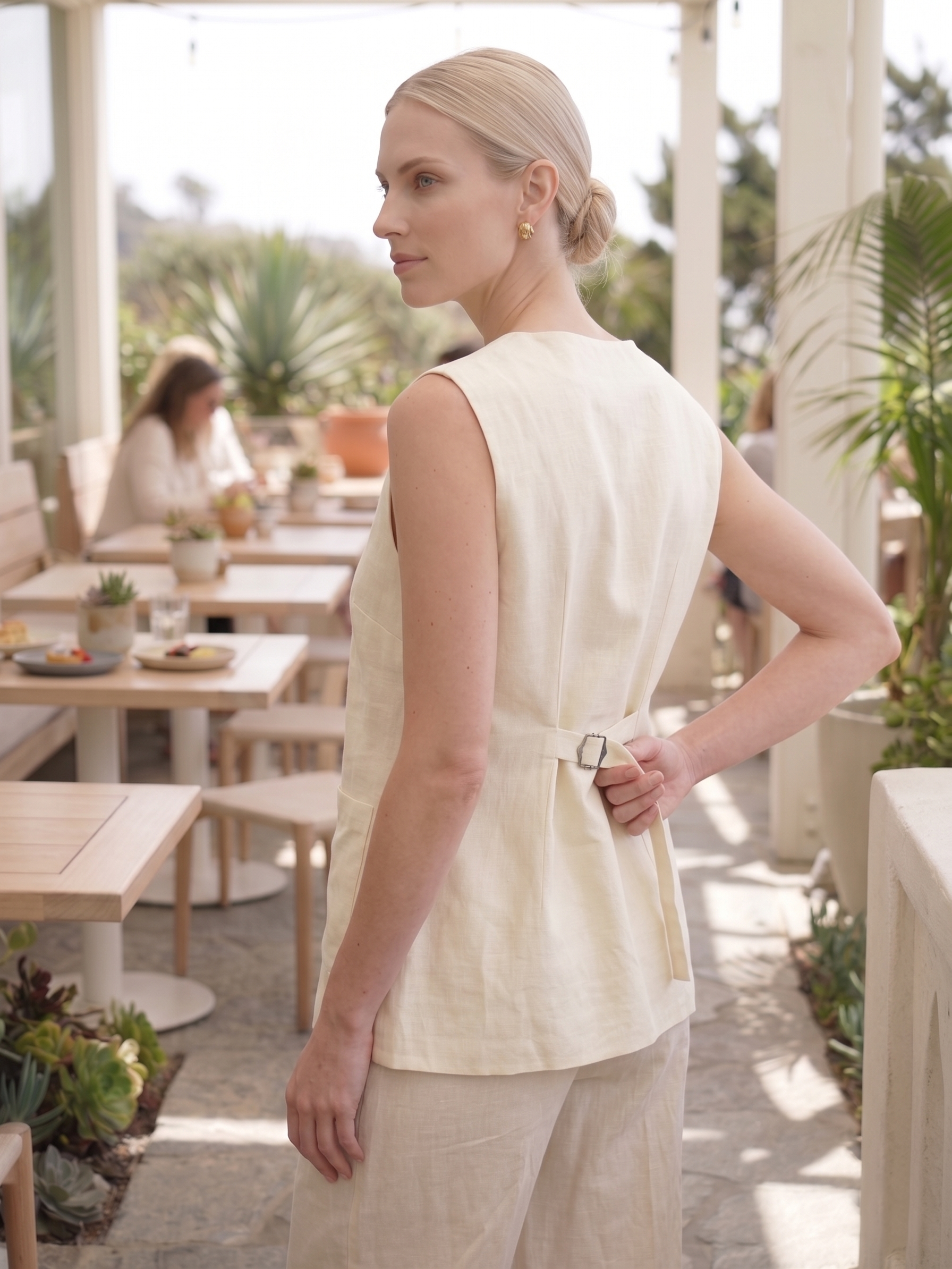 The Florence Linen Vest-3