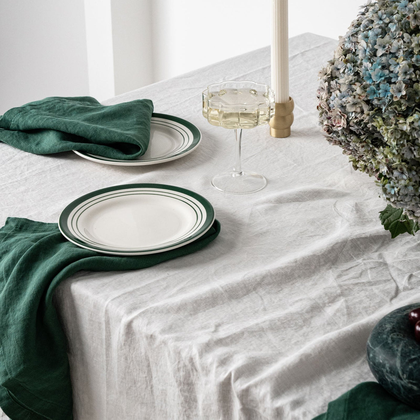 100% Linen Napkin Set Jade-2
