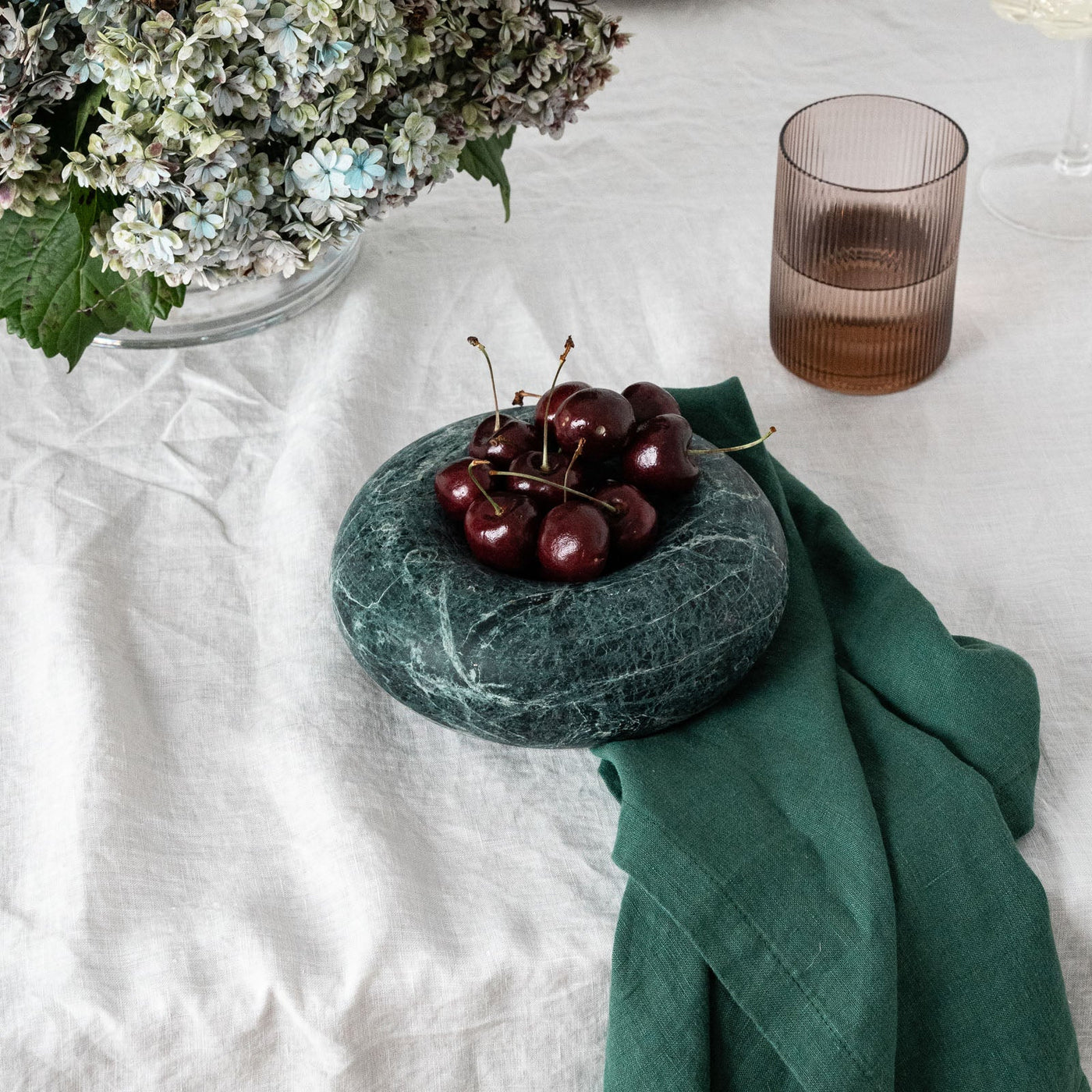 100% Linen Napkin Set Jade-3