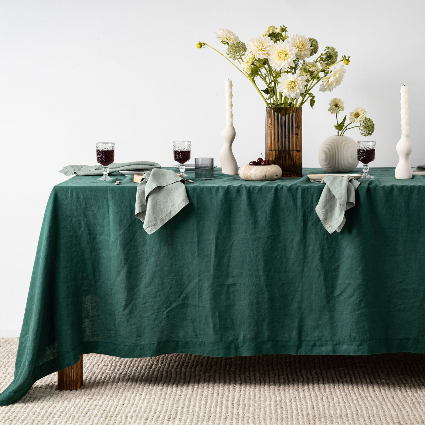 Jade Linen Table Cloth-2