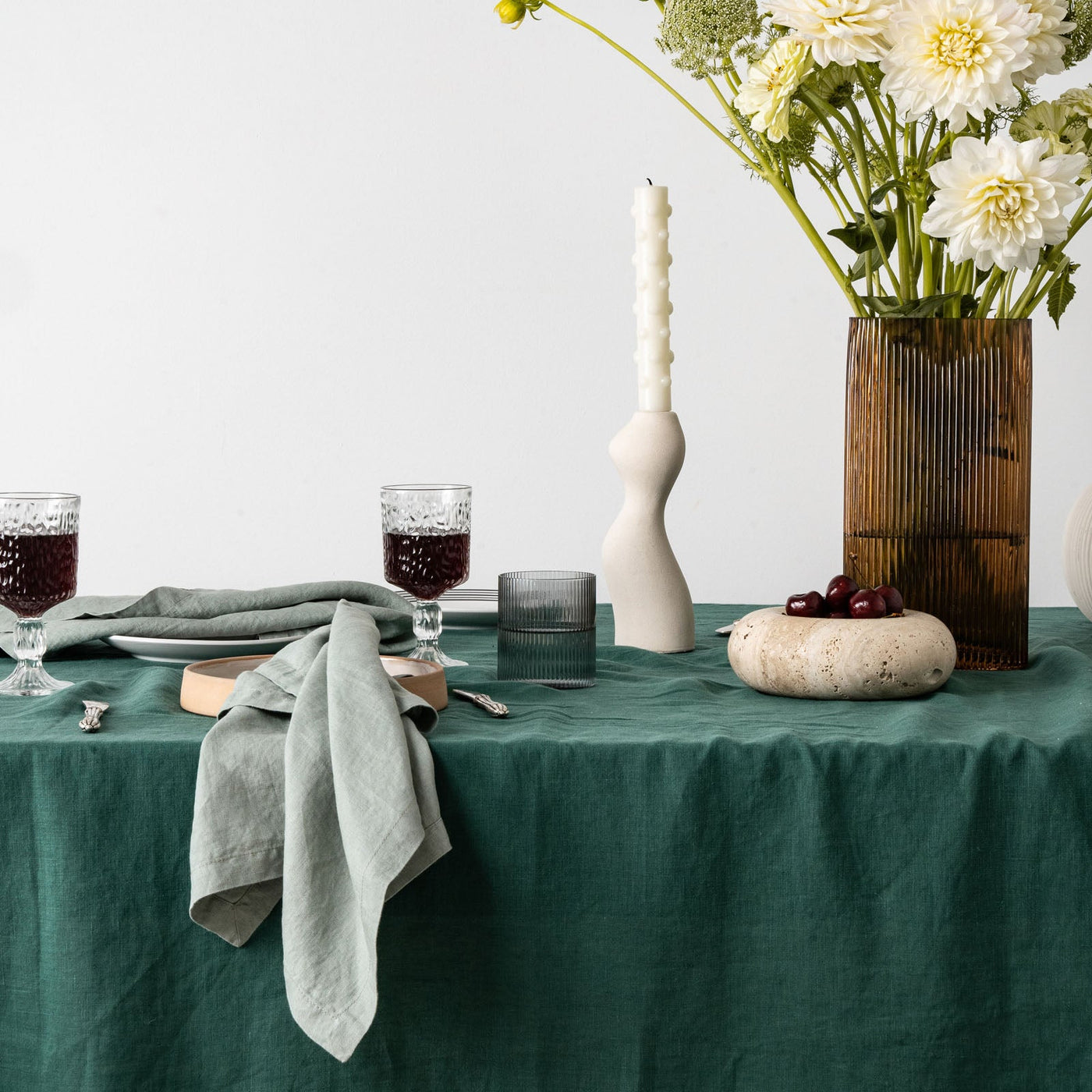 Jade Linen Table Cloth-3
