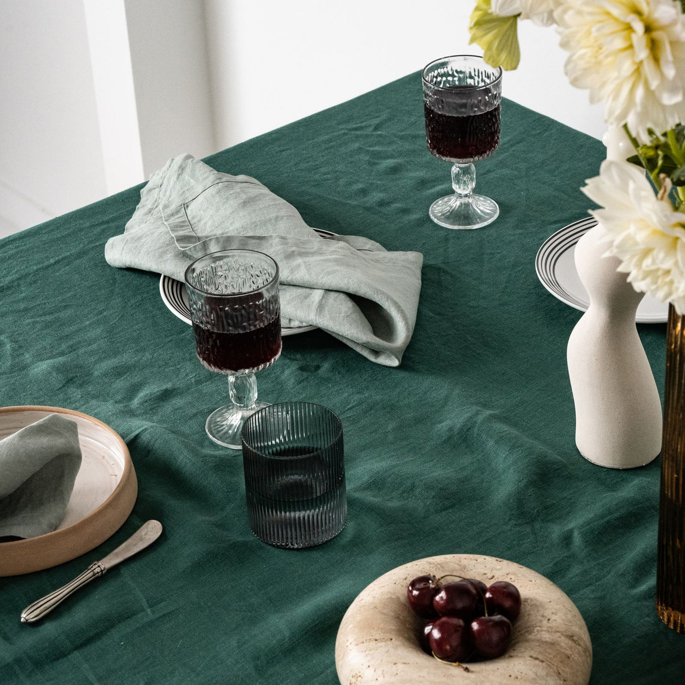 Jade Linen Table Cloth-4