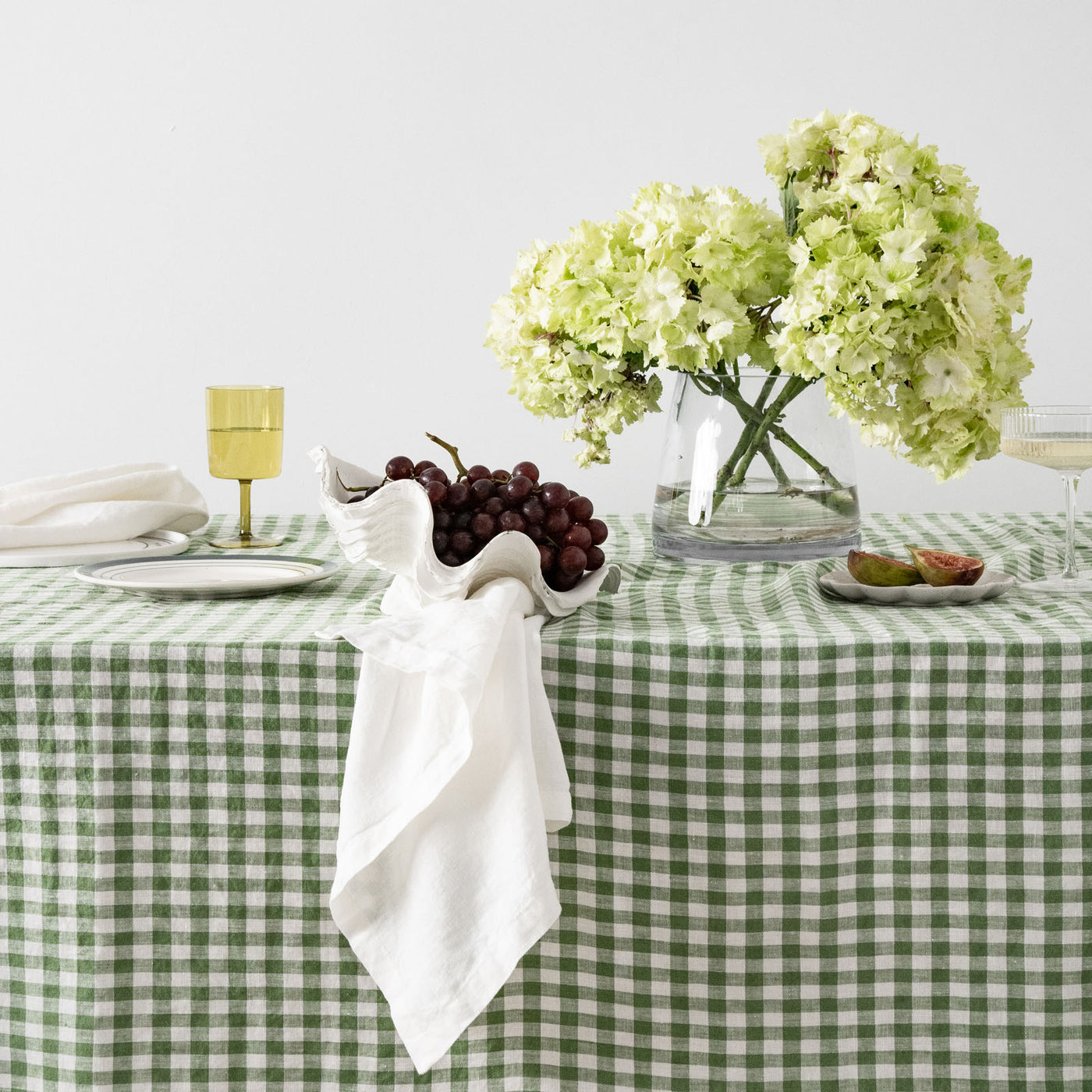 100% Linen Napkin Set Off White-0