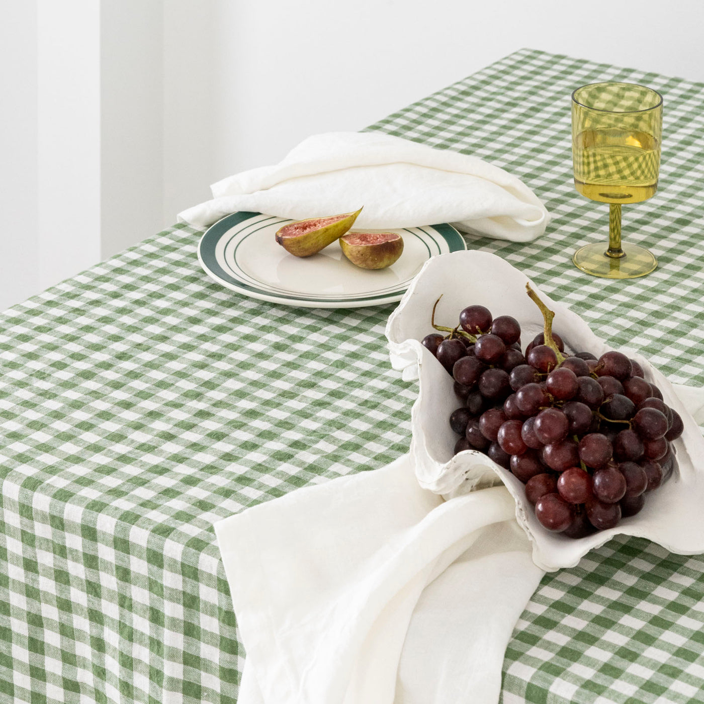 100% Linen Napkin Set Off White-2