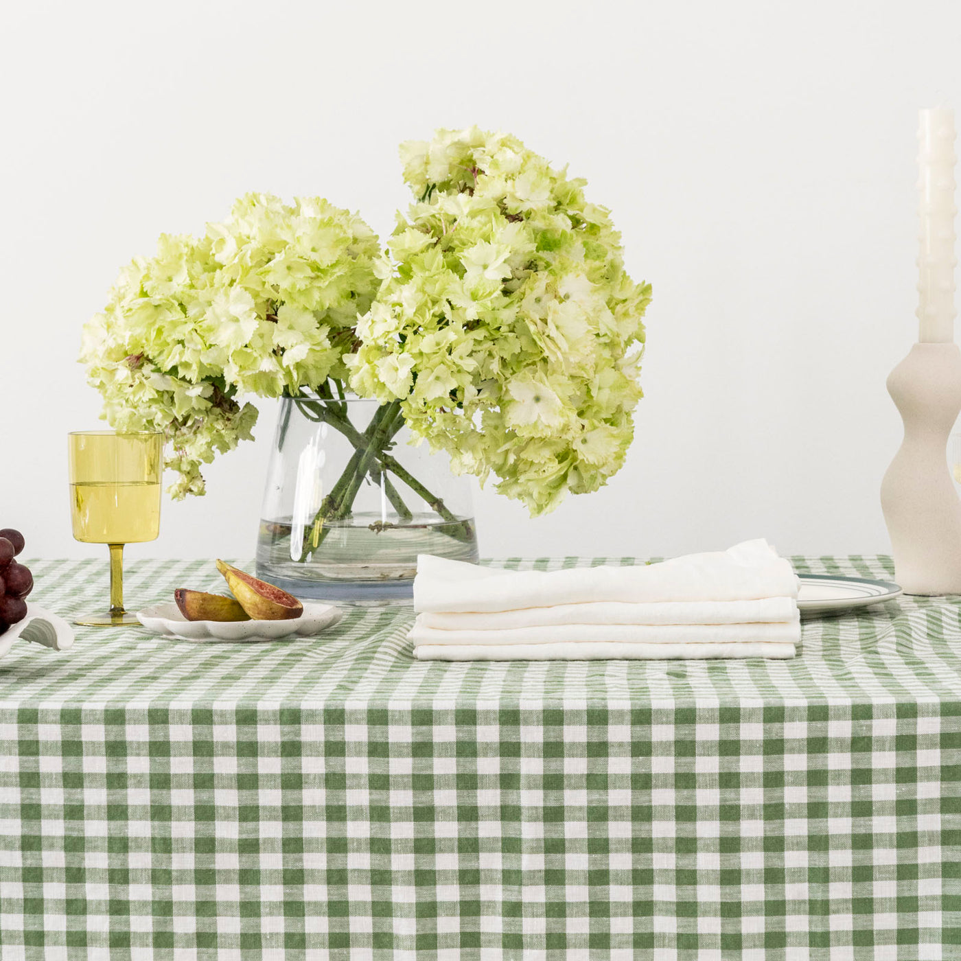 100% Linen Napkin Set Off White-4