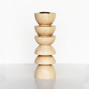 Totem Wooden Candle Holder - Tall Nº 4