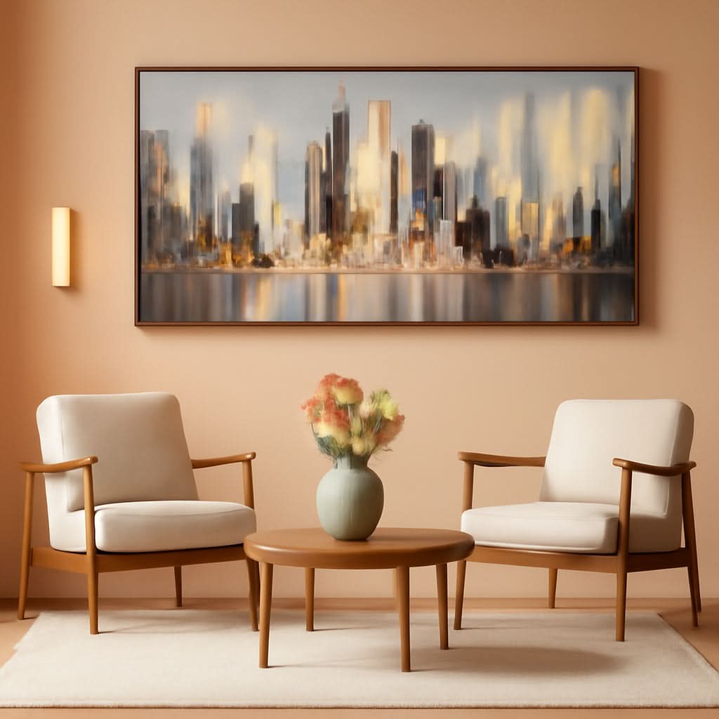 New York Cityscape Ultra High Definition Canvas Art 24x48-0