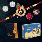 Rakhi Set With Card Coin Roli Chawal  Chocolate
