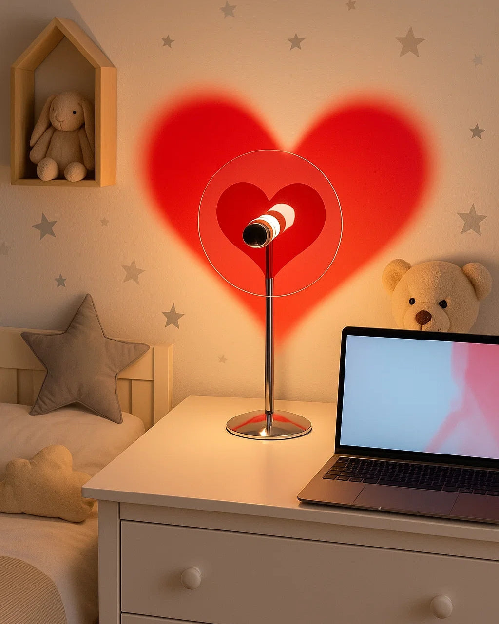 Projector LED Heart/Moon Light