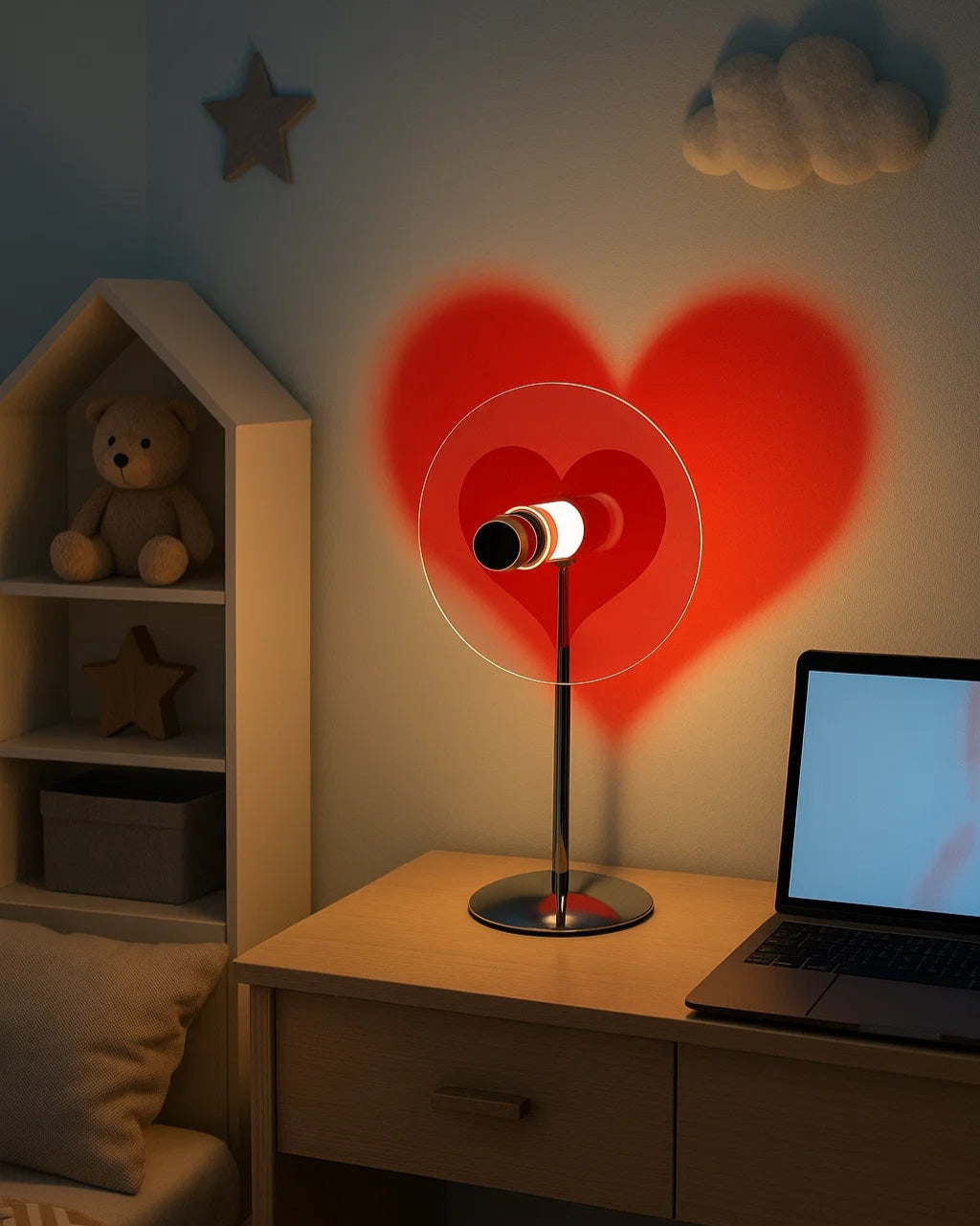Projector LED Heart/Moon Light