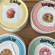 Striped Dessert Plate